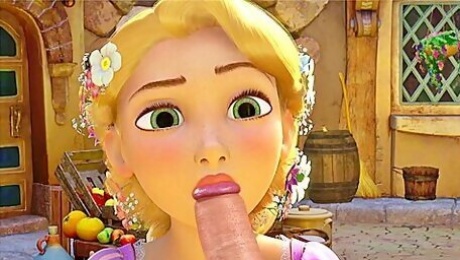 Eager And Petite Blonde Rapunzel Tries Everything In Compilation