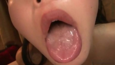 JAV gokkun pink salon Anna Okina cum swallowing Subtitled