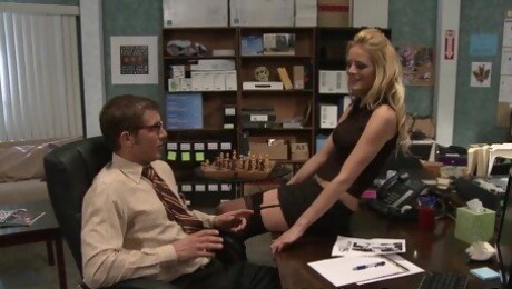 Slutty Secretary Chloe Conrad Craves Huge Cock and Gets What She Wants from Her Hot Manager in the NSFW Office!