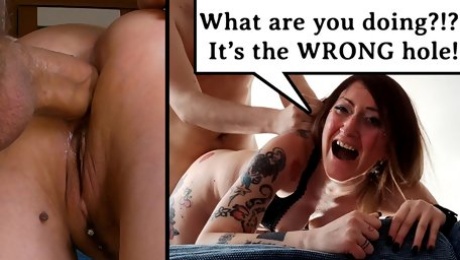 Screaming over Creampie in the Ass