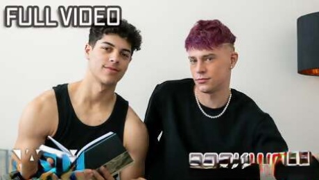 Nasty- BookWorm - Harley Xavier Wants Friends Over and Needs to Convince Step Bro Jordan Haze to Let Him.  Raw Fuck Time