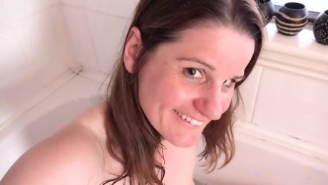 Your 47yo MILF Stepmom Alison Catches You Watching Her in the Bath (pov)
