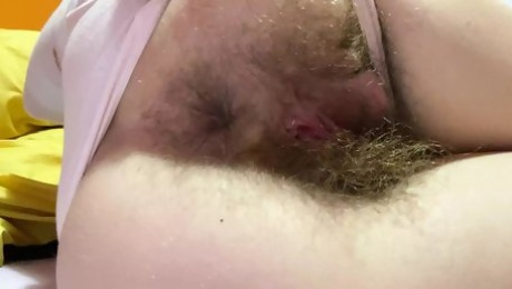 Hairy ass and cunt from behind in panties amateur video