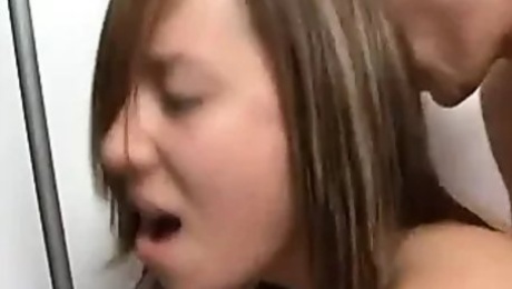Unwanted Creampie for Busty Brunette