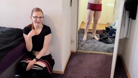 Cute FinaFoxy Gives Her Boyfriend A Sloppy Blowjob