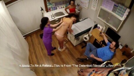 Flunkies Lenna Lux, Angelica Cruz & Reina Get Summer School Physical From School Nurse GirlsGoneGyno