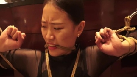 Asian MILF bondage fetish porn video