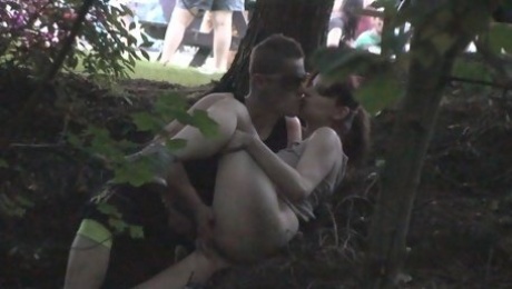 Video  Nice to see a couple having sex in the local forest