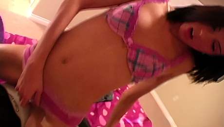 Playful Sophie's perfect teen ass scene