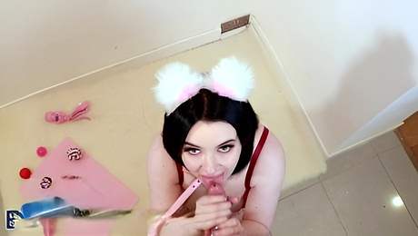 Spicy Lana Harding at cum drinking sex