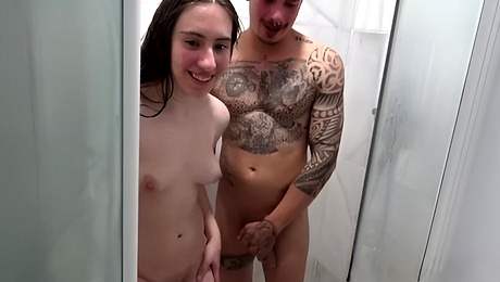 Classy floozy's small tits video