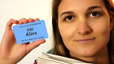 Czech Sex Casting featuring Klara's young (18+) action