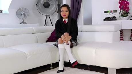 Bidie in's solo female action by College Uniform