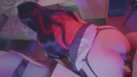 Yumeko Kakegurui Got Wrong With No Panty No Condom Raw Dick In Pussy And Cum Drinking With Big Mouth